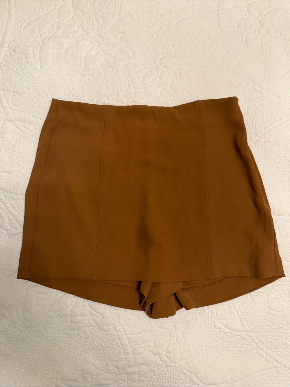 Jason Wu Brown A-Line Skort Shorts